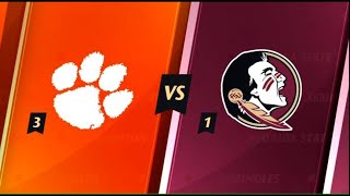 Florida State vs Clemson College Soccer Highlights Semifinals [upl. by Cindi]