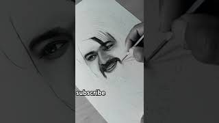 How to Realistic sketch🥰 graphite pencil sketching 🥰😌 beautiful drawing 🥰 song art sketch shorts [upl. by Weinrich717]