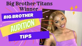 Big brother auditions tips from big brother titans winner Khosi Twala big brother audition video [upl. by Merchant]