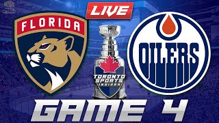 Florida Panthers vs Edmonton Oilers Game 4 LIVE Stream Game Audio  NHL Stanley Cup Finals Hangout [upl. by Bum]