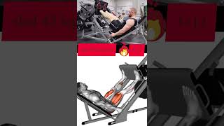 sled 45 leg press  Body building workout shorts [upl. by Davies]