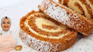 The softest PUMPKIN ROLL recipe Ive ever tried Super moist and easy pumpkin roll cake [upl. by Katha]