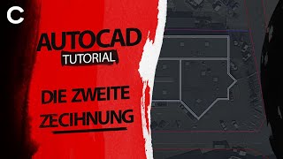 AutoCAD Anfänger Tutorial 06 Deutsch  Die zweite Zeichnung [upl. by Lynch]