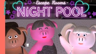 Escape Rooms Night Pool Walkthrough NAKAYUBI  脱出ゲーム [upl. by Ettelrats764]