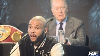 WOW CHRIS EUBANK JR RAGES AT EDDIE HEARN AND FRANK WARREN IN EXPLOSIVE PRESS CONFERENCE RANT [upl. by Yeslek]