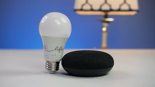 Google Home Mini amp GE CLife Smart Bulb Setup [upl. by Cnahc]