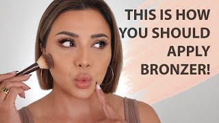 HOW TO USE BRONZER THE CORRECT WAY 2021  NINA UBHI [upl. by Bernstein]