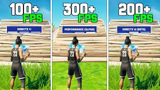 GT 1030  Fortnite Performance Mode vs DX11 vs DX12  1080p [upl. by Alim813]