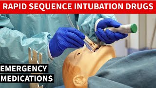 Rapid Sequence Intubation Drugs RSI Emergency medications [upl. by Gosney]