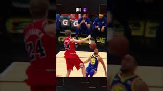 Lauri Markkanen SHUTS DOWN Curry With the Block 😄 shorts [upl. by Llenal462]