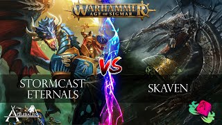 ITA Skaven VS Stormcast Eternals  Battle Report Age of Sigmar [upl. by Eenhat]