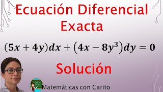 Ecuaciones Diferenciales Exactas  Ejemplo [upl. by Riker262]