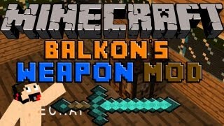 Minecraft Mods Descargar e instalar Balkons Weapon mod para minecraft 152 [upl. by Ajnot]