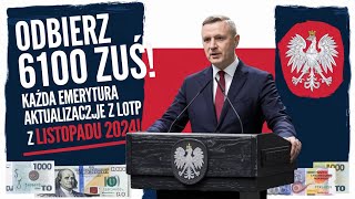 ZUS POTWIERDZA 6100 ZŁ JEDNORAZOWY CZEK DLA EMERYTÓW – AKTUALIZACJA LISTOPAD 2024 [upl. by Lanti]