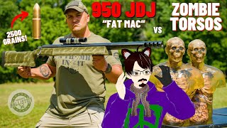 Crazy amounts of energy 950 JDJ FAT MAC vs Zombie Torsos  VTuber Reacts to Kentucky Ballistics [upl. by Ardnasxela]