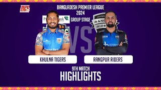 Khulna Tigers vs Rangpur Riders  9th Match  Highlights  Season 10  BPL 2024 [upl. by Tare]