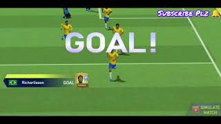 Football League International Cup  Brazil vs Colombia  Android Gameplay  14 Finals 4 VS 0 [upl. by Keelin821]