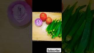 Bendakaya tomato recipe easyrecipe tasty food chapathi cooking shorts ladysfingerrecipe [upl. by Powel]