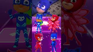 PJ Masks  CatBoy 🆚 Owlette 🆚 CatBoy 🆚 Owlette X Dance Song Tiles Hop EDM Rush shorts [upl. by Nylanaj]