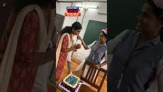 Surprise birthday gif friends 🤣 College feeling birthday surprise shorts [upl. by Alema]