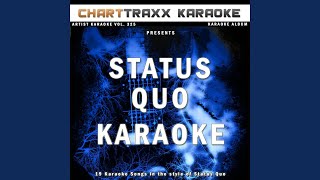 The Anniversary Waltz Karaoke Version In the Style of Status Quo [upl. by Irb788]