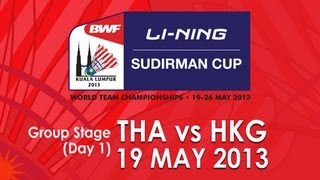 Group Stage  MS  Ponsana Boonsak vs Hu Yun  2013 Sudirman Cup [upl. by Whale]