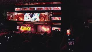 WWE RAW opening amp pyro in WilkesBarre PA 6517 [upl. by Helaine]