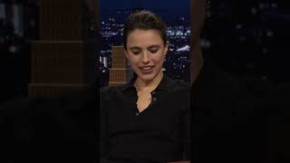 Margaret Qualley  Family Movie Night Gone Wrong 🍿😱 conanobrien jimmyfallon jimmykimmel [upl. by Eilojne505]