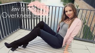 How to style Overknee Boots  Herbst LOOKBOOK [upl. by Llejk]