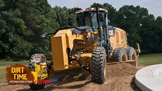 Dirt Time Extras Cat Motor Grader Auto Articulation [upl. by Wadsworth]