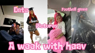 Vloggg week with heav  date senior portraits football game  moree [upl. by Hyman265]