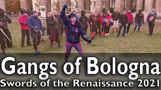 Offhand Weapons in Bolognese fencing  Fran Lacuata  Swords of the Renaissance 2021 [upl. by Essyle]