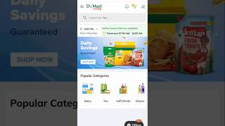 How to Order grocery online from DMart shorts [upl. by Starobin269]