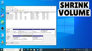 How to Shrink Volume in Laptop Windows 10 [upl. by Ceporah619]