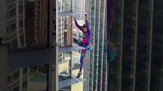 French SpiderMan Climbs Skyscraper With No Safety Gear [upl. by Ennazor]