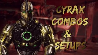 MKXUltimate Cyrax Combos amp Setups3589 [upl. by Hugues]