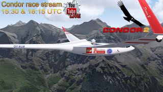 Condor2 live soaring race 1530 UTC  Tchin Tchin [upl. by Ibrek]