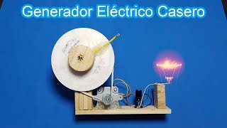 Como Hacer un Generador Eléctrico Casero Energía gratis Generador manual o eolico Hasta 10v [upl. by Cone]