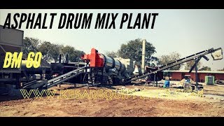 Asphalt Drum Mix Type Hot Mix Plant Model DM60 Capacity 90 To 120TH [upl. by Bunny339]