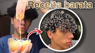 RECEITA para RECONSTRUÇÃO CAPILAR  cabelo cacheado masculino [upl. by Benoit]