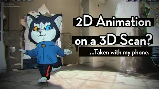 How I put 2D Animated Characters on 3D Sets with BLENDER [upl. by Scheer]