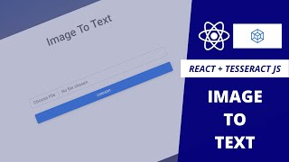 React  Tesseract Js Image To Text  React Js Projects [upl. by Tnek]