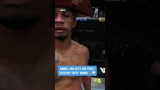 Andre Lima to get a ‘bite’ bonus 😳 UFCVegas89 [upl. by Surdna530]