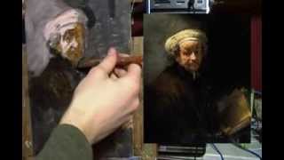 Painting Rembrandt in Acrylic Part 1 Painting Demo [upl. by Jacinto669]