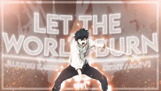 LET THE WORLD BURN  Yuta amp Rika EditAMV [upl. by Haimehen951]