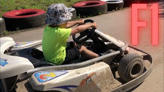 F1 The next Lewis Hamilton Go Kart Diggerland Kent UK [upl. by Montagu205]