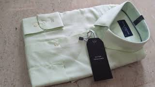 Peter England Shirt Light Green Unboxing 2023 [upl. by Fortna]