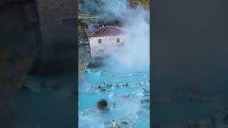 📍Feeling of Italy geothermal hot of Saturnia Tuscany close to Siena and Grosseto 🍀🌏feelingofs [upl. by Agata]