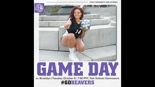 CCNY Womens Volleyball vs Brooklyn College  Tuesday October 8 [upl. by Susanetta]