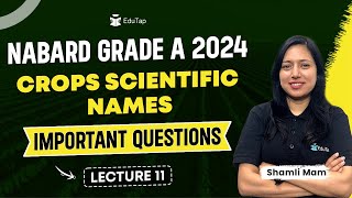 NABARD Grade A 2024 ARD Preparation  ARD Important Topics and Mcqs  ARD Crops Scientific Names [upl. by Guerin978]